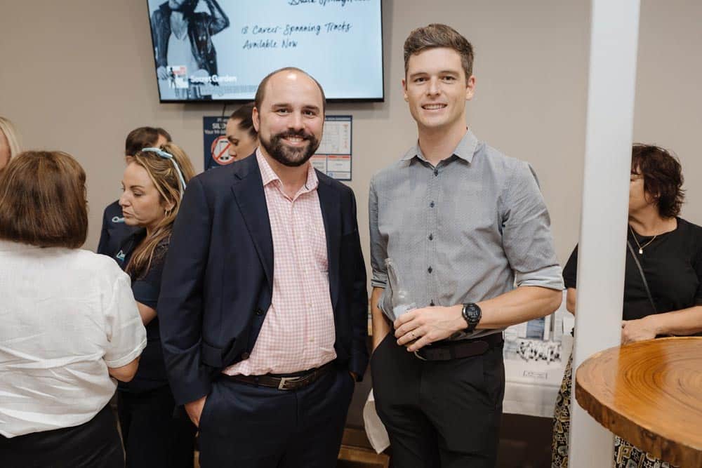 Event guests gathered for speeches and celebrations at the Coolum clinic opening