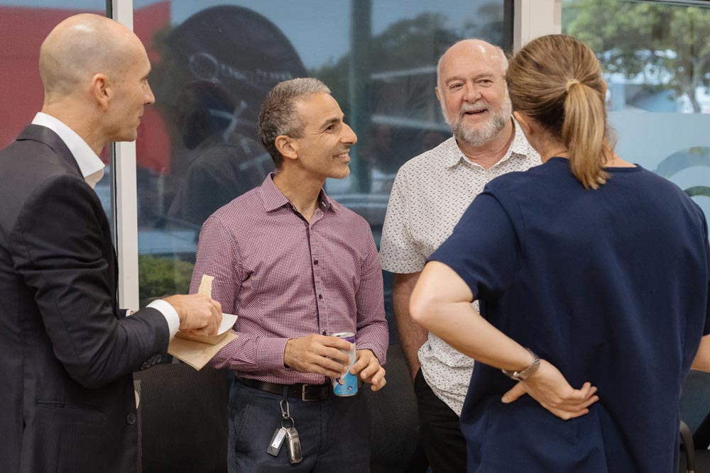 Community members enjoying the official launch of Quantum Coolum